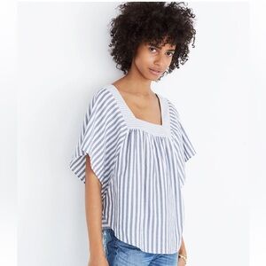 Madewell Butterfly Top in Stripe Play